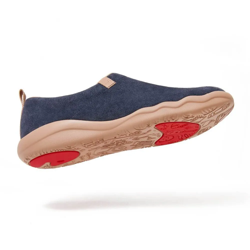 Toledo II Deep Blue Cow Suede Men