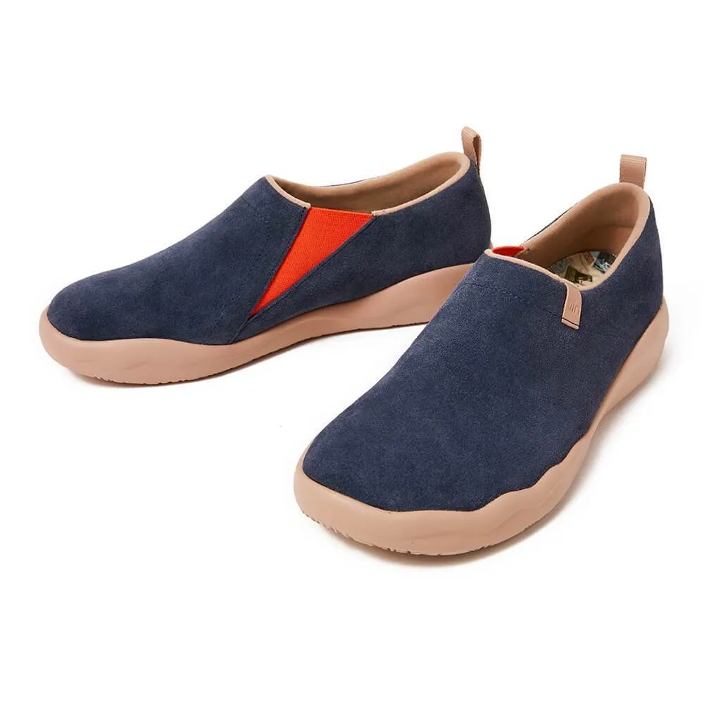 Toledo II Deep Blue Cow Suede Men