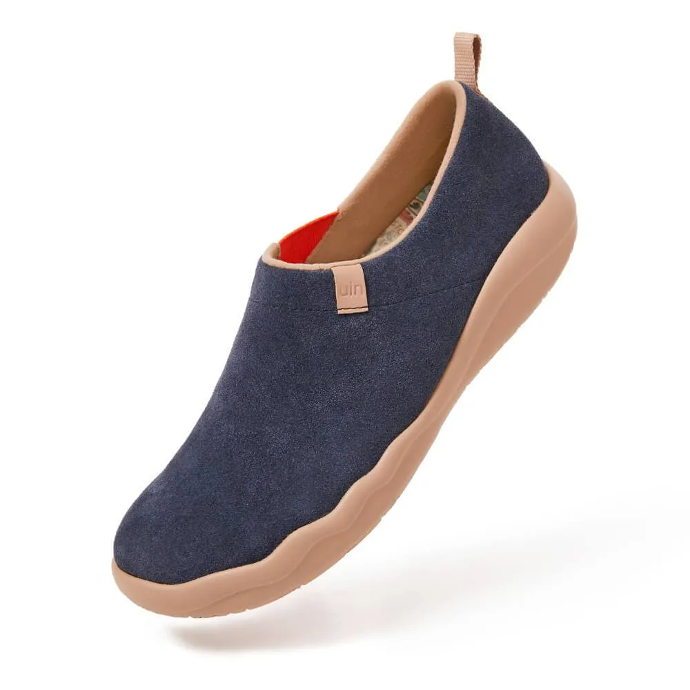 Toledo II Deep Blue Cow Suede Men