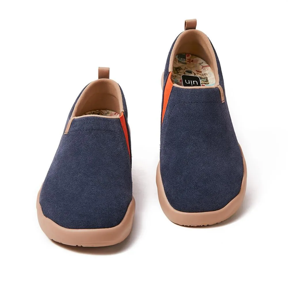 Toledo II Deep Blue Cow Suede Men