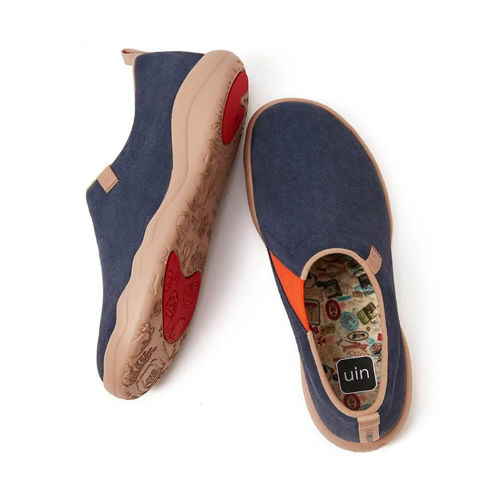 Toledo II Deep Blue Cow Suede Men
