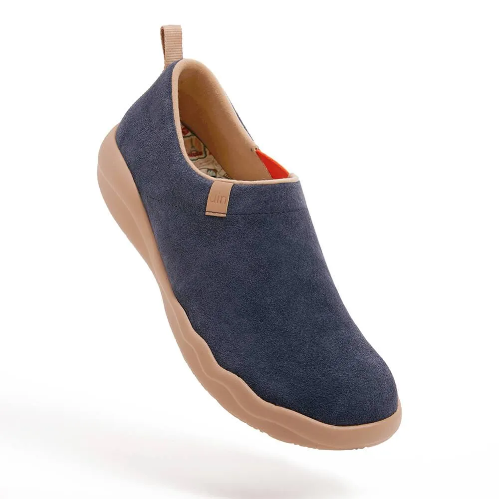 Toledo II Deep Blue Cow Suede Men