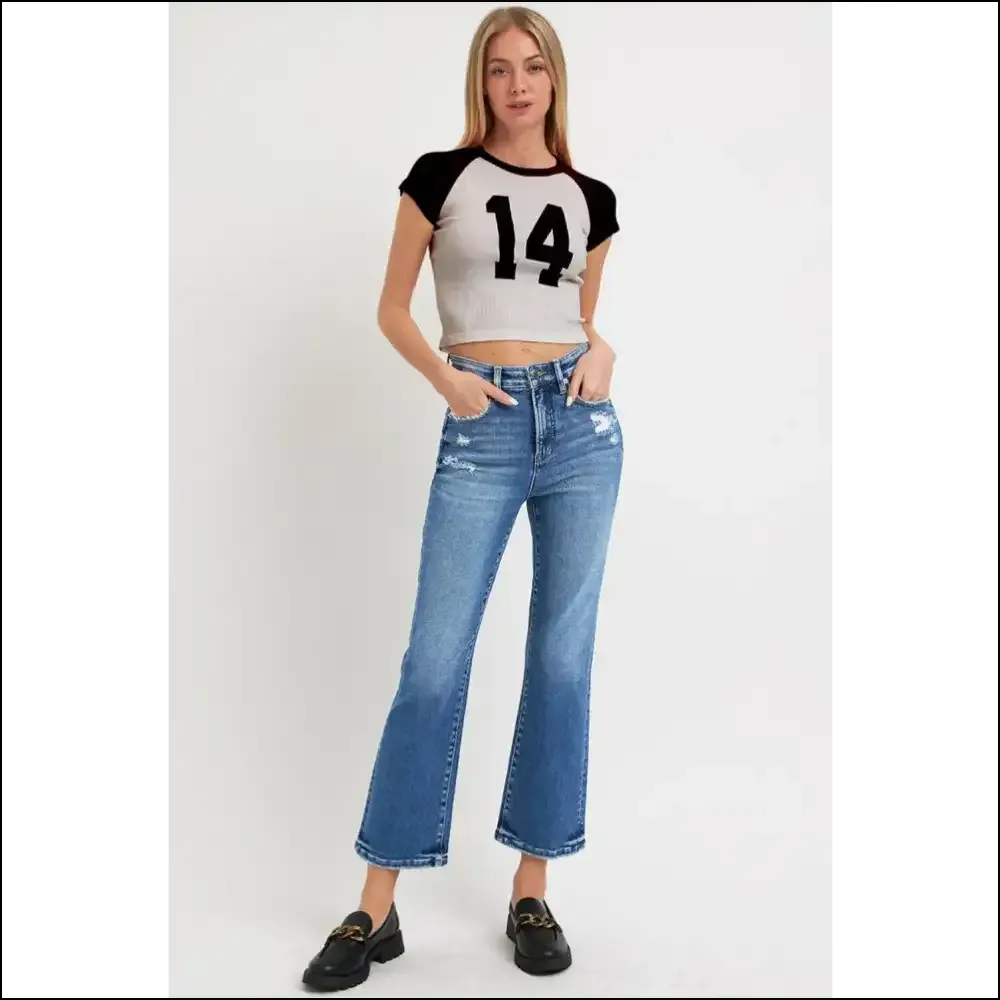Tummy Control High Rise Jeans: Because who Needs Abs when you have Style? 😄👖