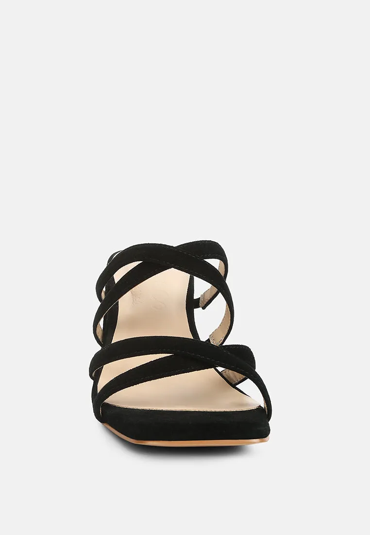 Valentina Strappy Casual Block Heel Sandals By Ruw