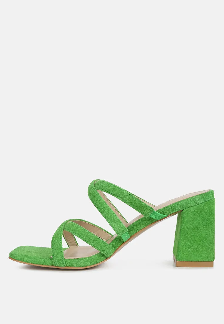 Valentina Strappy Casual Block Heel Sandals By Ruw