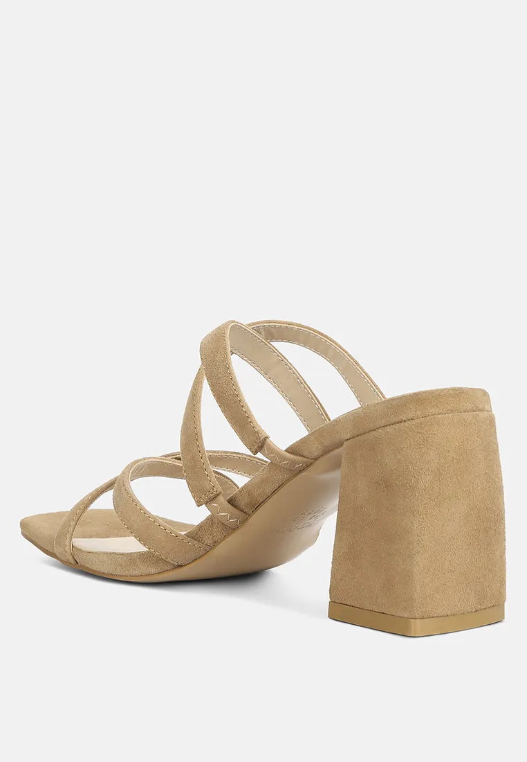 Valentina Strappy Casual Block Heel Sandals By Ruw