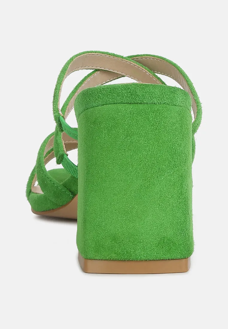 Valentina Strappy Casual Block Heel Sandals By Ruw