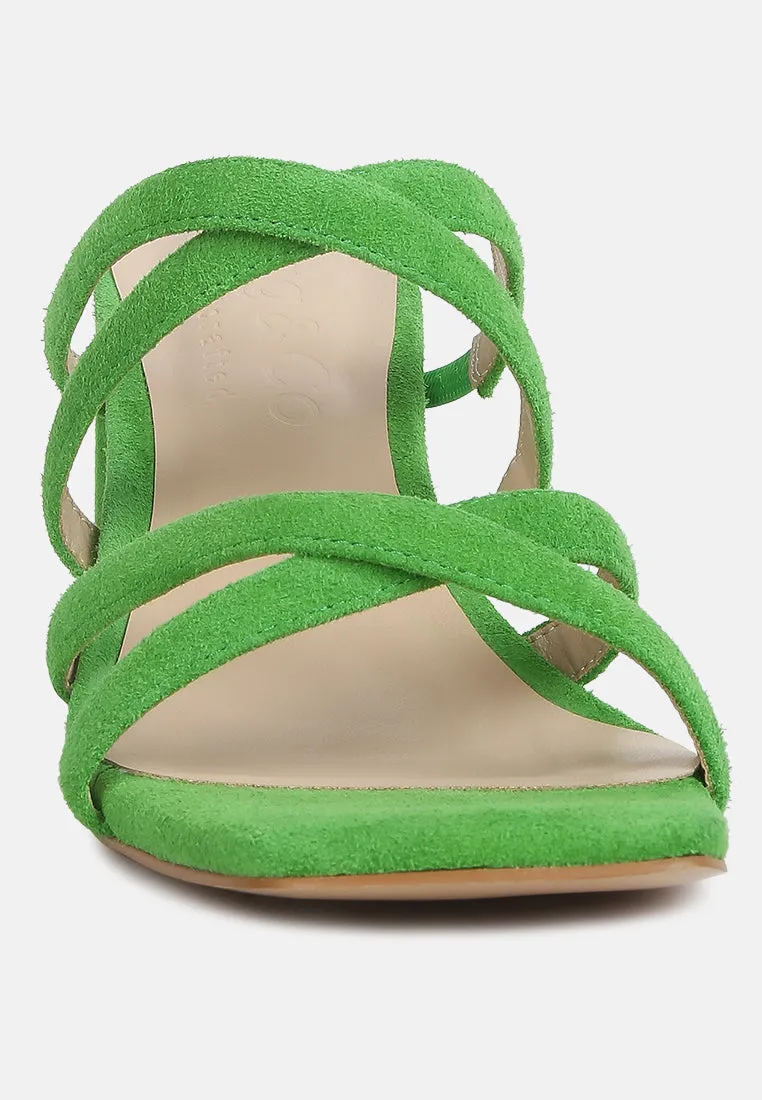 Valentina Strappy Casual Block Heel Sandals By Ruw