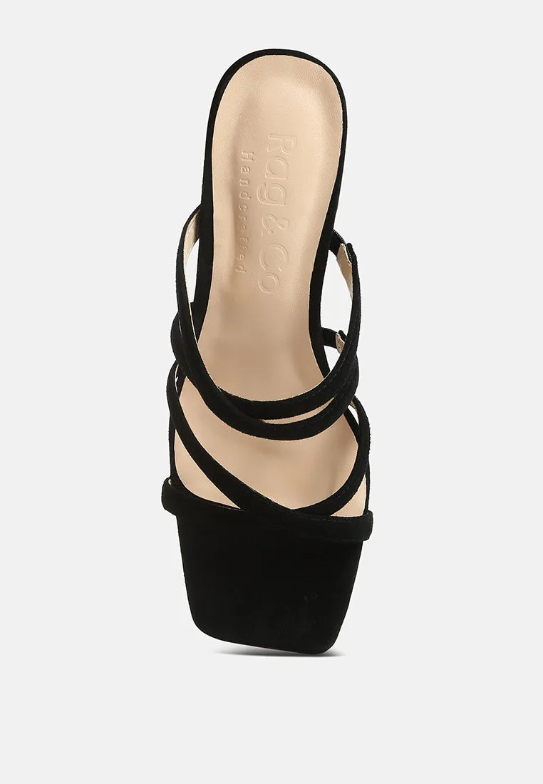 Valentina Strappy Casual Block Heel Sandals By Ruw