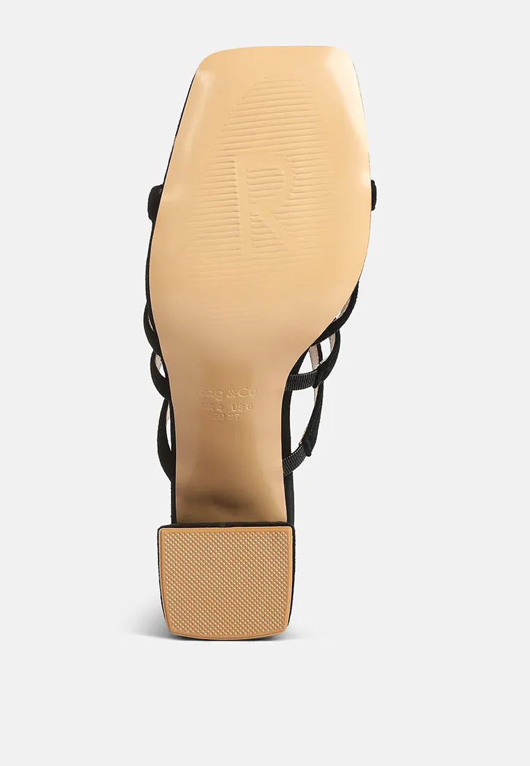 Valentina Strappy Casual Block Heel Sandals By Ruw