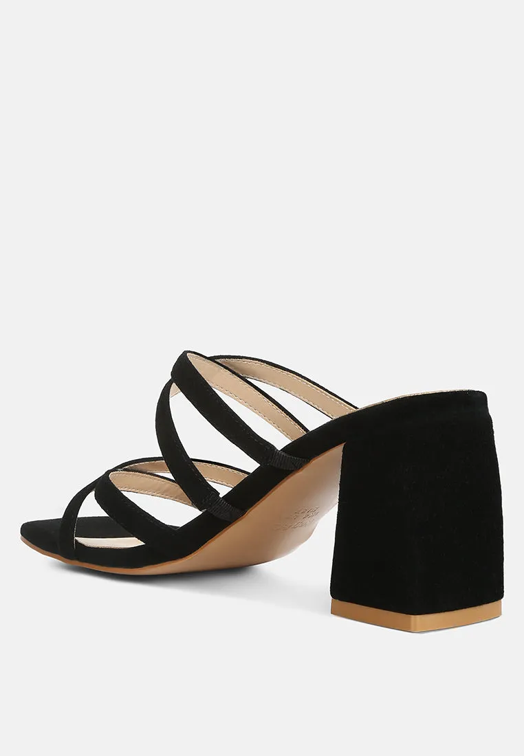 Valentina Strappy Casual Block Heel Sandals By Ruw