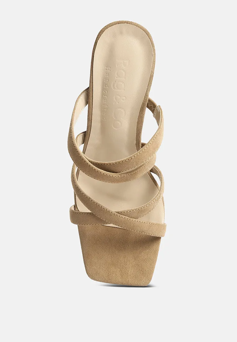 Valentina Strappy Casual Block Heel Sandals By Ruw