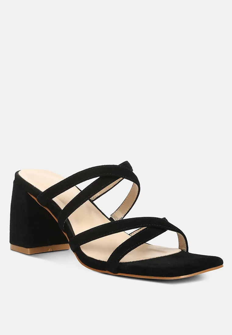 Valentina Strappy Casual Block Heel Sandals By Ruw