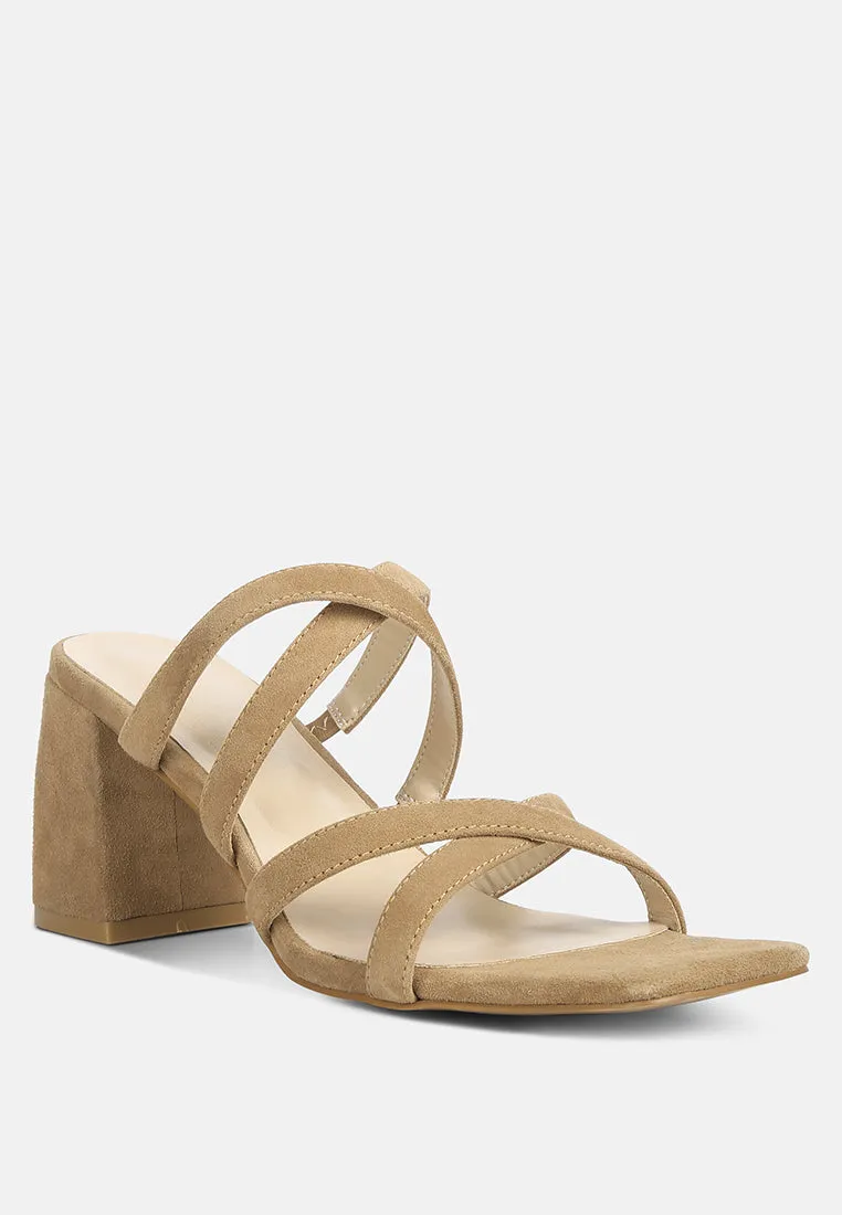 Valentina Strappy Casual Block Heel Sandals By Ruw