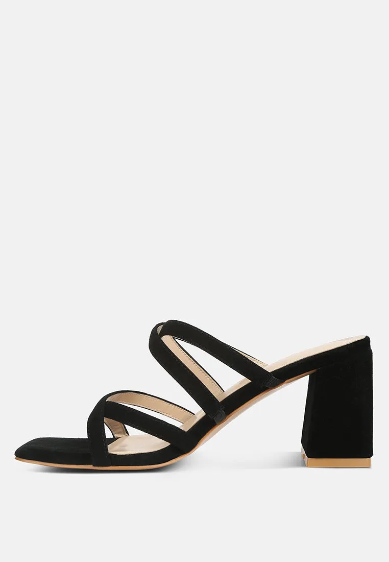 Valentina Strappy Casual Block Heel Sandals By Ruw