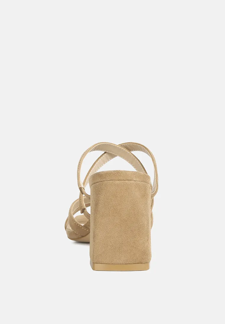Valentina Strappy Casual Block Heel Sandals By Ruw