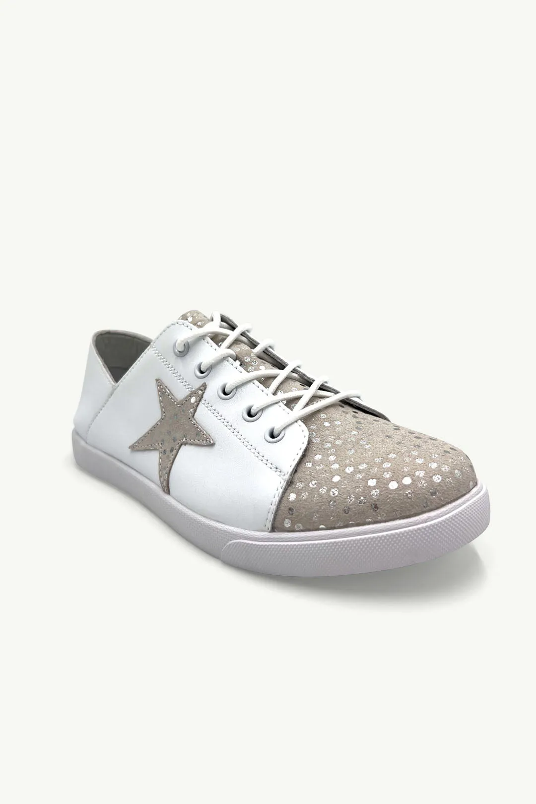Vicki™ White   Silver Champagne Spots