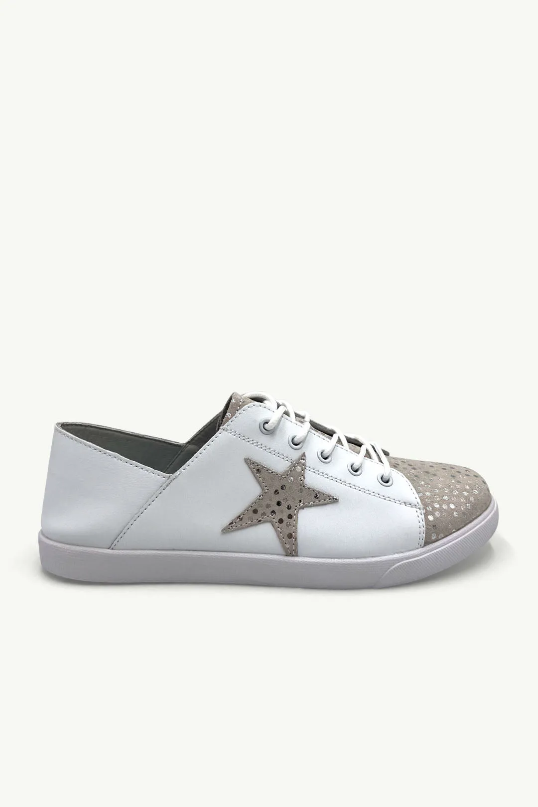 Vicki™ White   Silver Champagne Spots