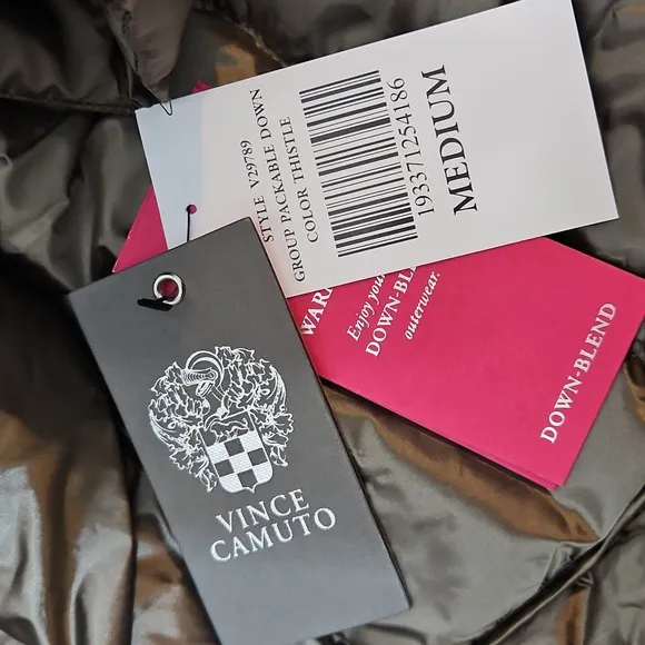 Vince Camuto Down Fill Feather Packable Puffer Jacket