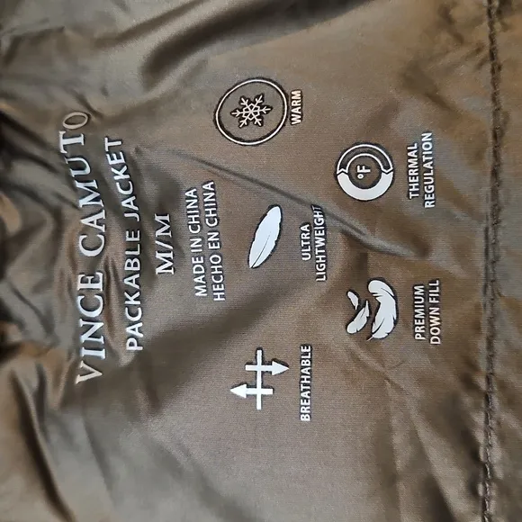 Vince Camuto Down Fill Feather Packable Puffer Jacket
