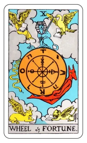 Wheel of Fortune Tarot Sticker