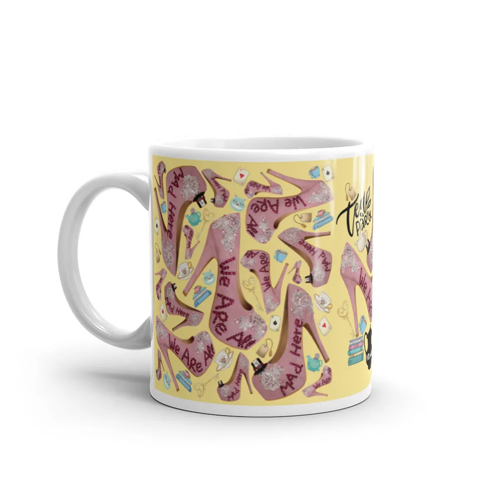White glossy mug 'Tea Party'