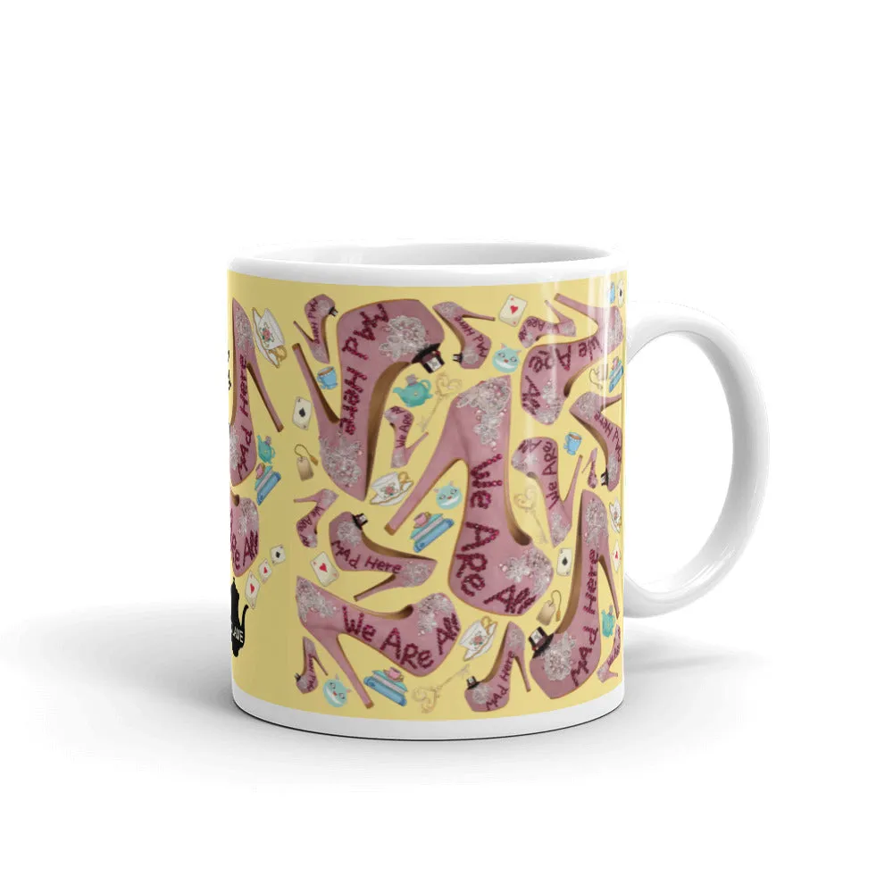 White glossy mug 'Tea Party'