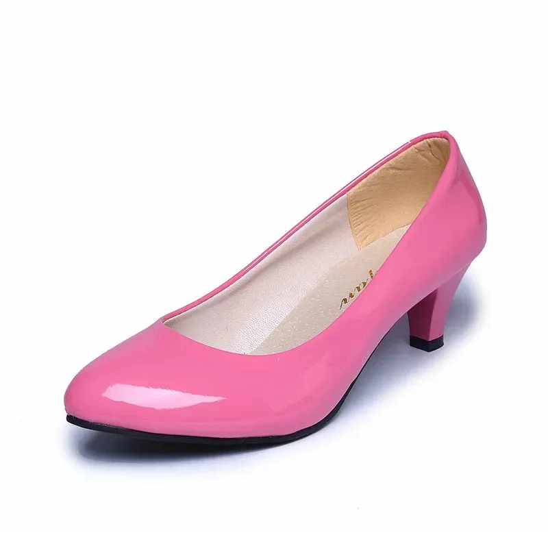 Women Pumps Nude Shallow Mouth Women Shoes Fashion Office Work Wedding Party Shoes Ladies Low Heel Shoes Summer Heels