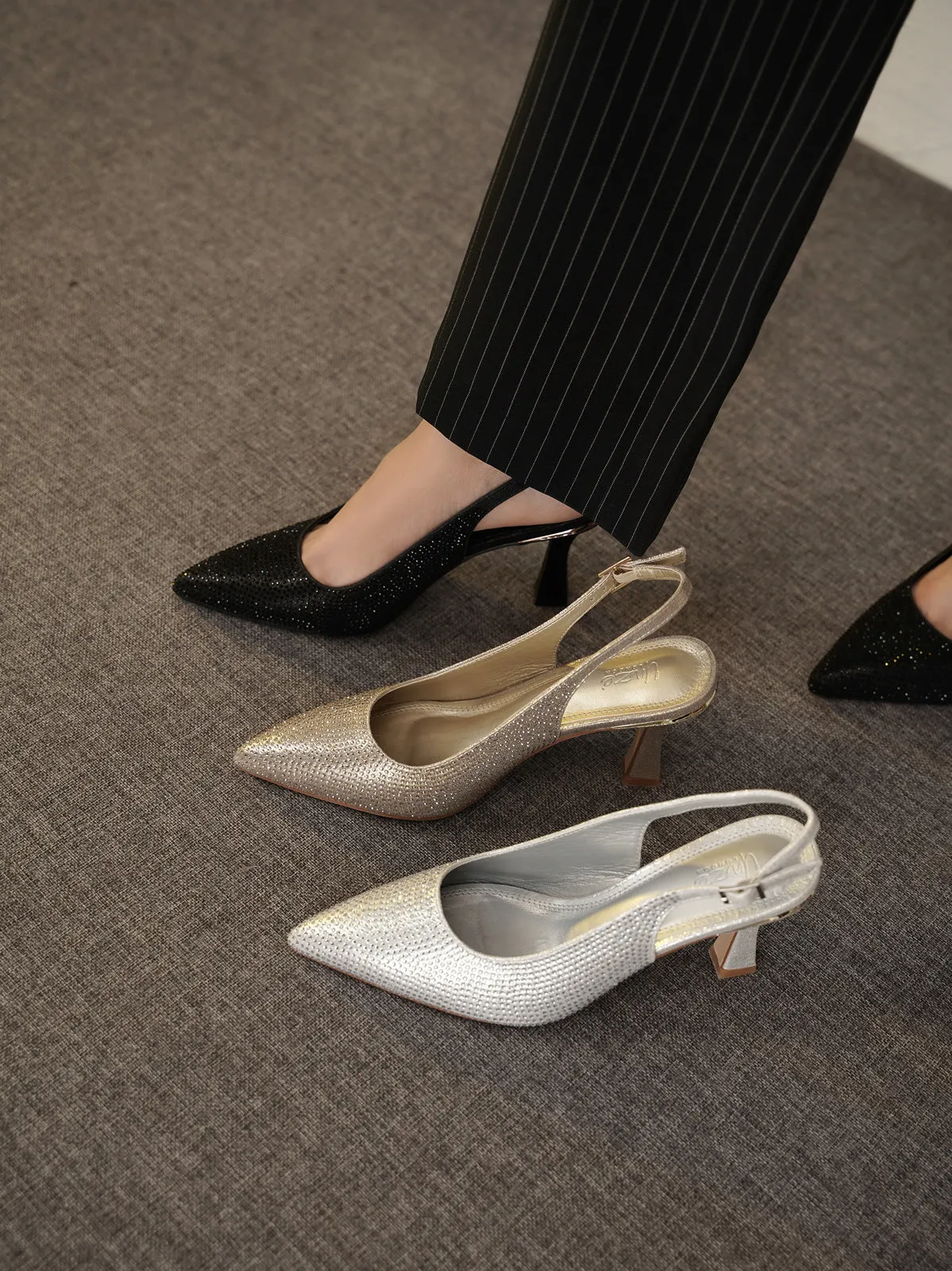 Women "ELVIRA" Fancy Pointy Sandals