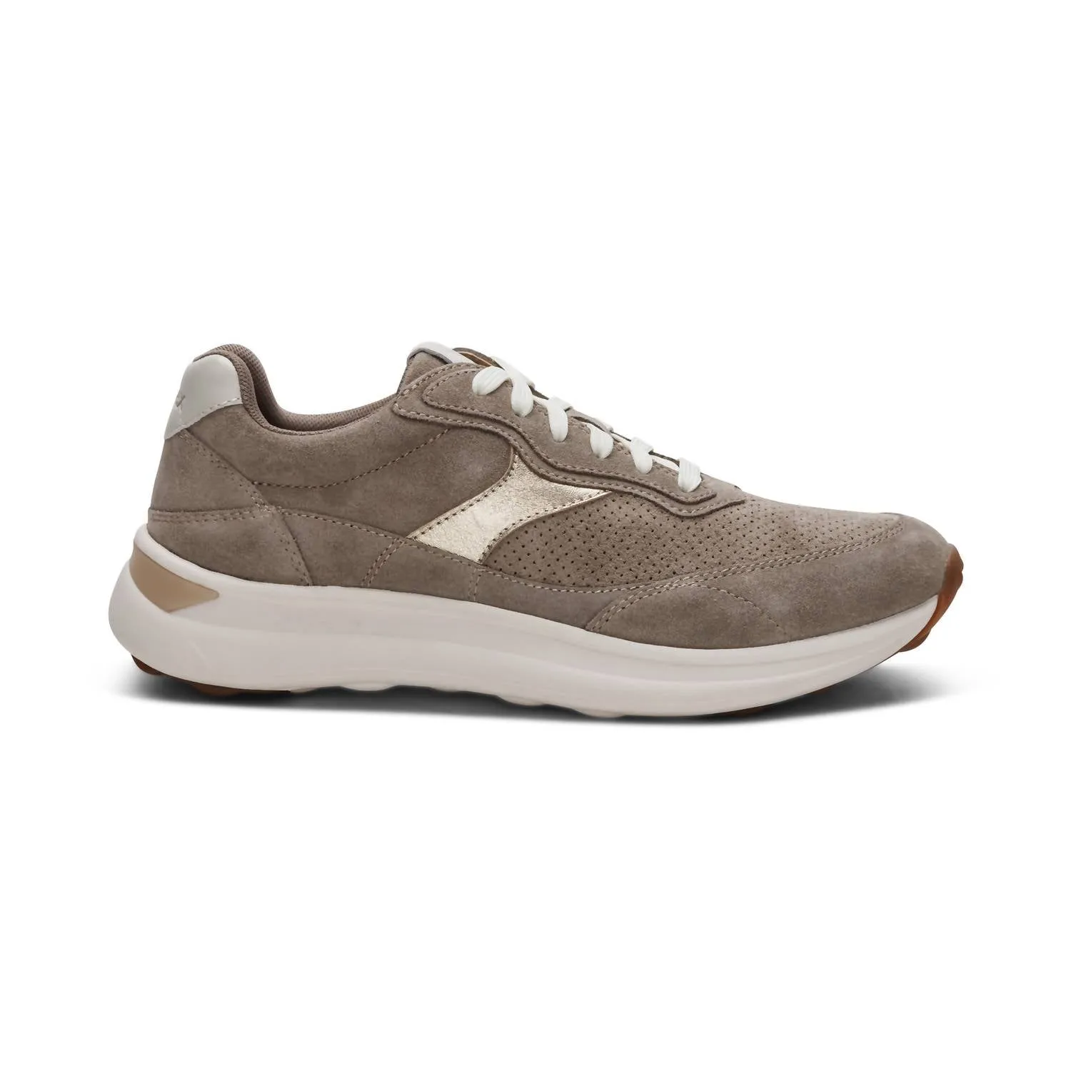 Women's Emily Lace Up Sneakers In Taupe
