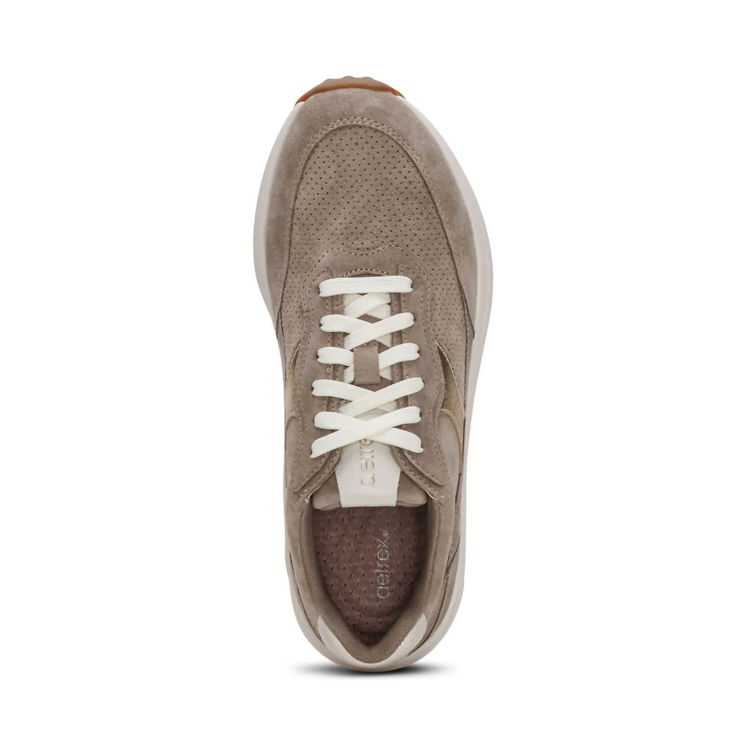 Women's Emily Lace Up Sneakers In Taupe