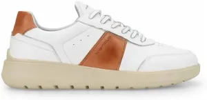 Women's Hover Sneaker Leather In White/cognac