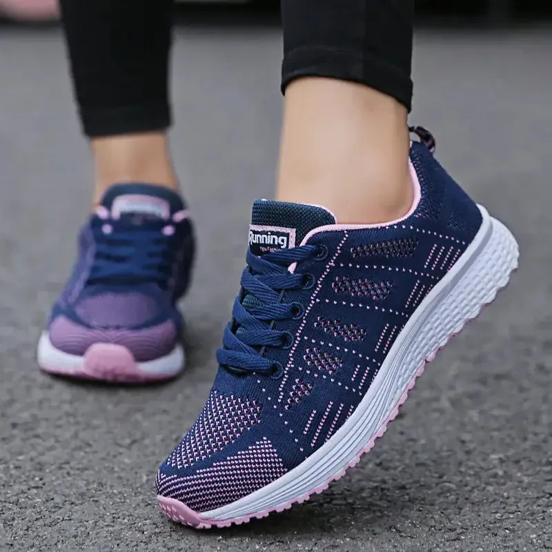 Y2K Minimal Breathable Flat Sneakers for Avant-Garde Fashion