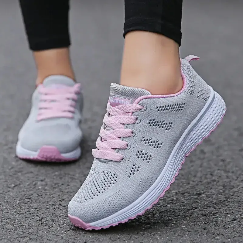 Y2K Minimal Breathable Flat Sneakers for Avant-Garde Fashion